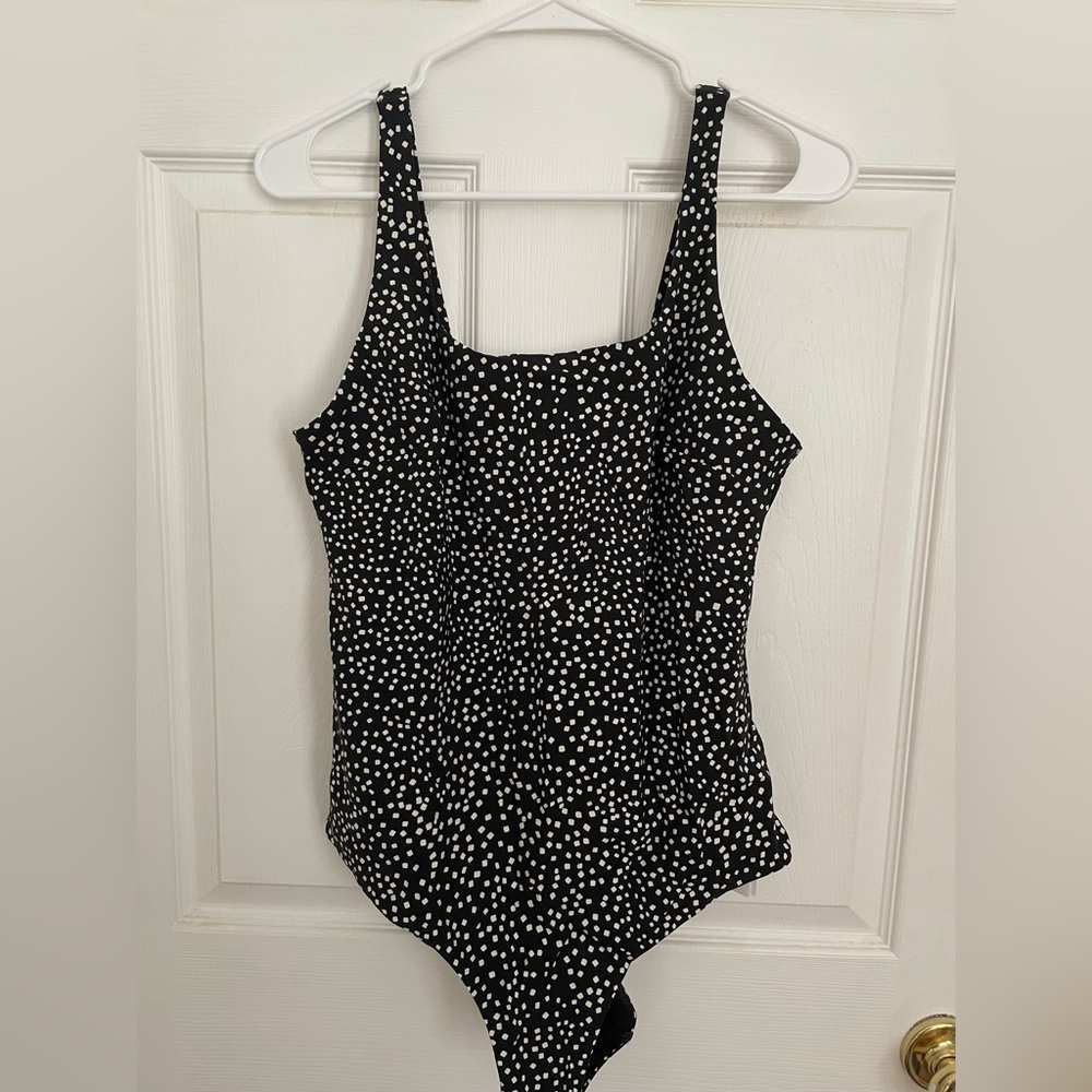 NWT & Other Stories Black and White One-Piece Swimsuit, Size 12